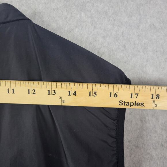 H&M Sport Black Vented Fill Zip Up Lightweight Quilted Running Vest Men's XL - Picture 10 of 13